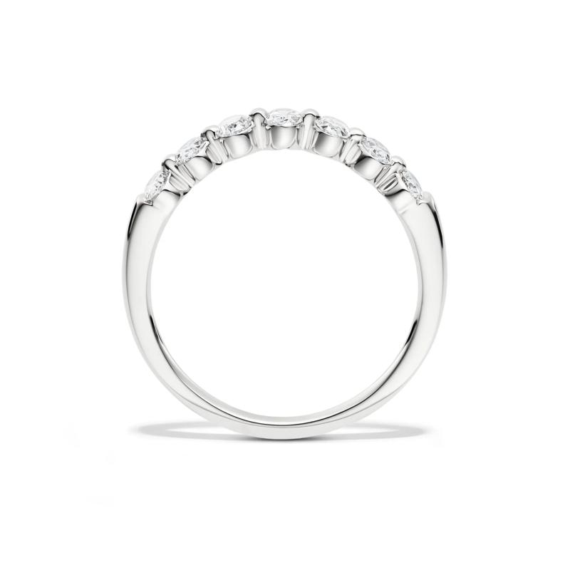 Lab Grown Diamond Seven-Stone Shared-Prong Band in 14K White Gold &#40;1/2 ct. tw.&#41;  – Image 2 of 4