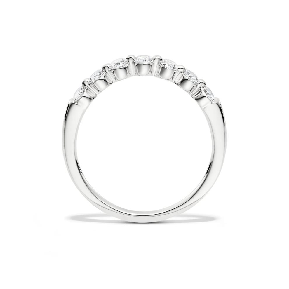 Lab Grown Diamond Seven-Stone Shared-Prong Band in 14K White Gold (1/2 ct. tw.)  – Image 2 of 4