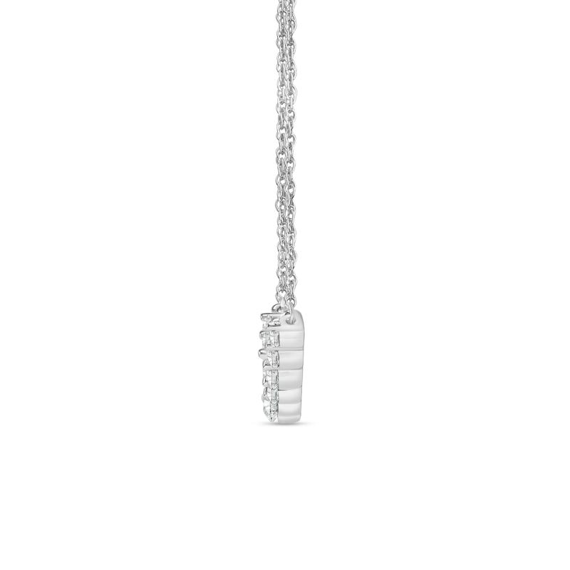 Lab Grown Graduated Diamond Necklace in 14K White Gold (1 1/2 ct. tw.) – Image 2 of 3