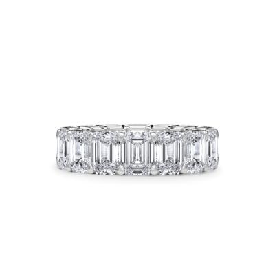 Lab Grown Diamond Emerald-Cut Eternity Band in Platinum (12 ct. tw.)