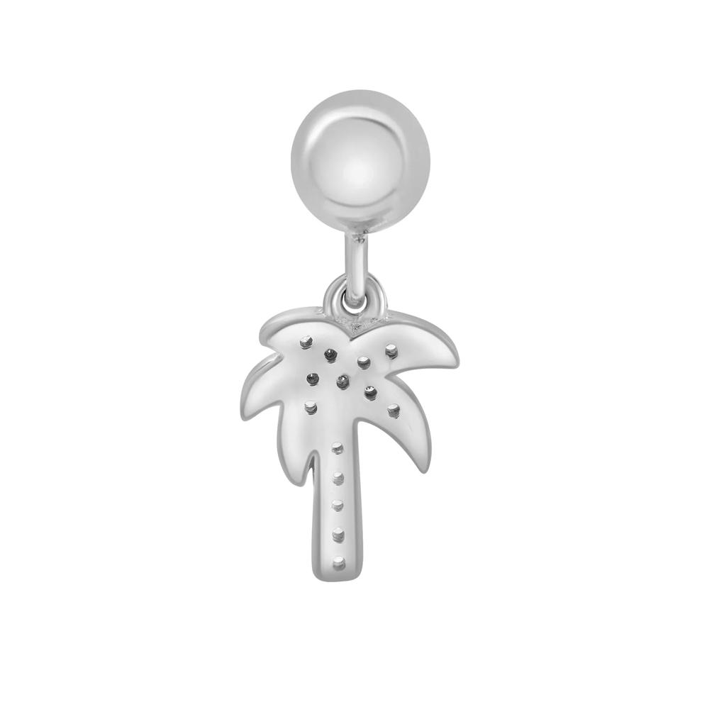 Diamond Accent Palm Tree Bead Charm in Sterling Silver – Image 3 of 3
