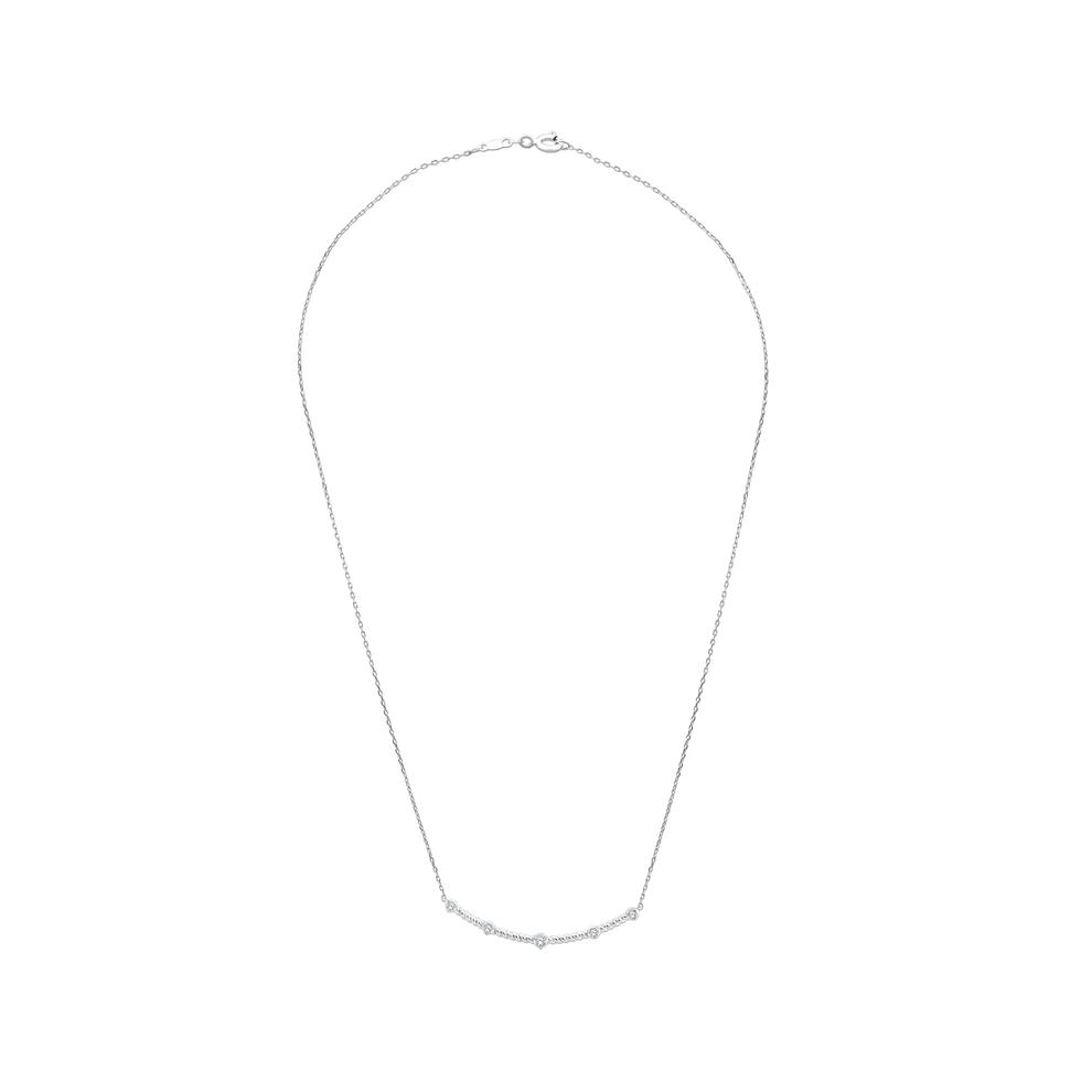 Diamond Frontal Necklace in 10K White Gold (1/7 ct. tw.) – Image 3 of 4