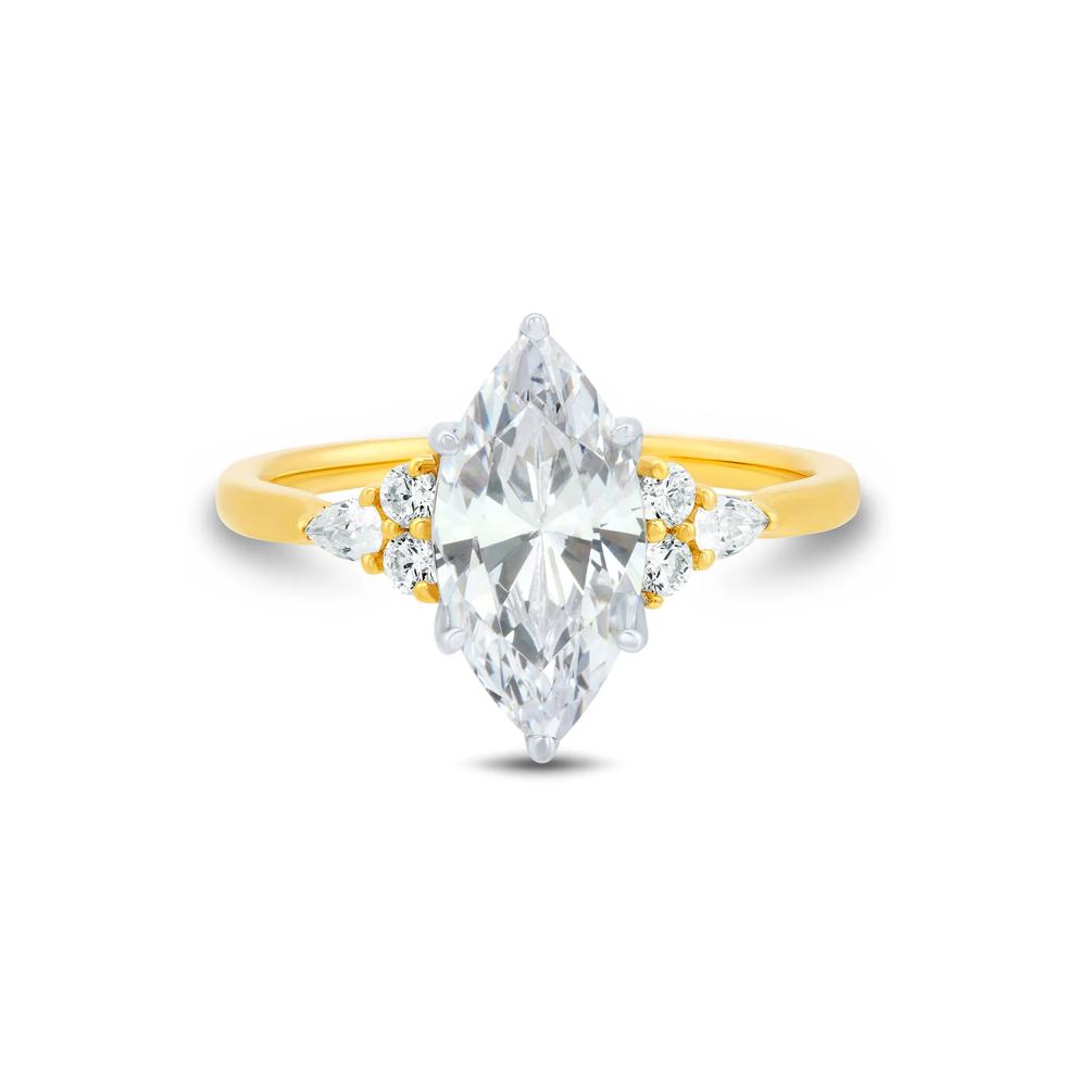 Lab Grown Diamond Engagement Ring in 14K Yellow Gold &amp; 14K White Gold (2 1/3 ct. tw.) – Image 1 of 3