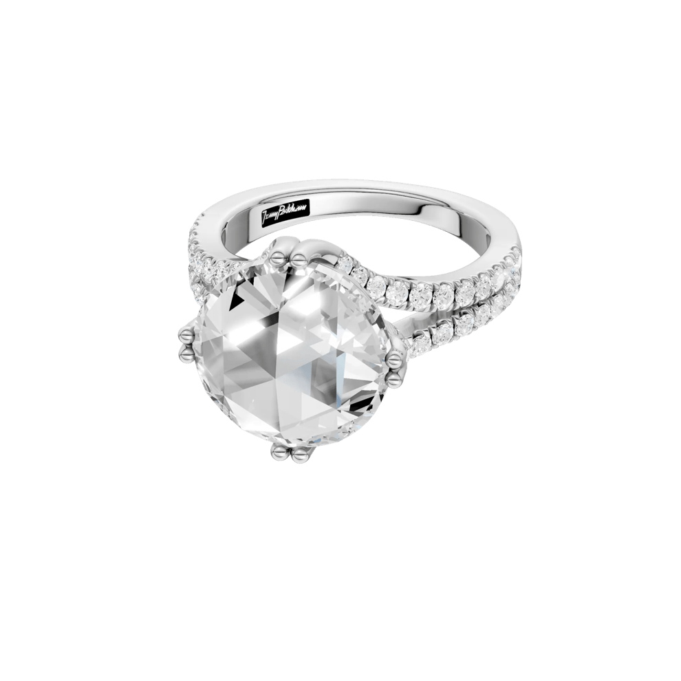 Serenity Lab Grown Diamond Engagement Ring in Platinum (4 1/2 ct. tw.) – Image 2 of 5