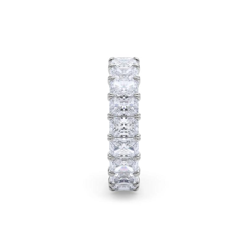 Lab Grown Diamond Radiant-Cut Eternity Band in 14K White Gold &#40;5 ct. tw.&#41; – Image 3 of 5