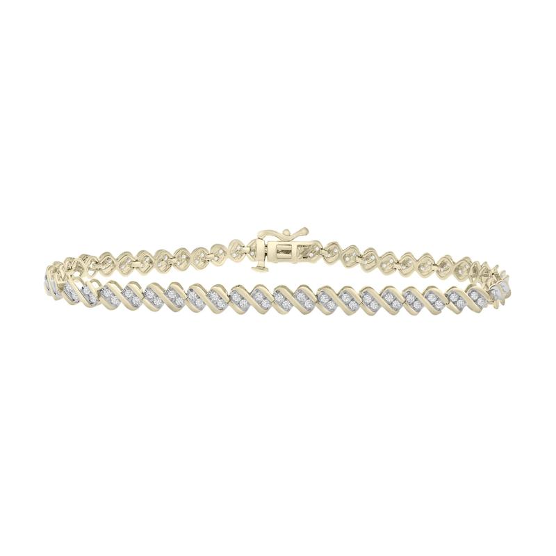 Diamond Line Bracelet in 10K Yellow Gold &#40;1 ct. tw.&#41;  – Image 1 of 1