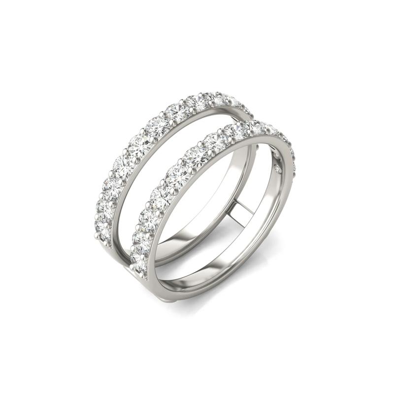 Moissanite Ring Enhancer in 14K White Gold – Image 4 of 5