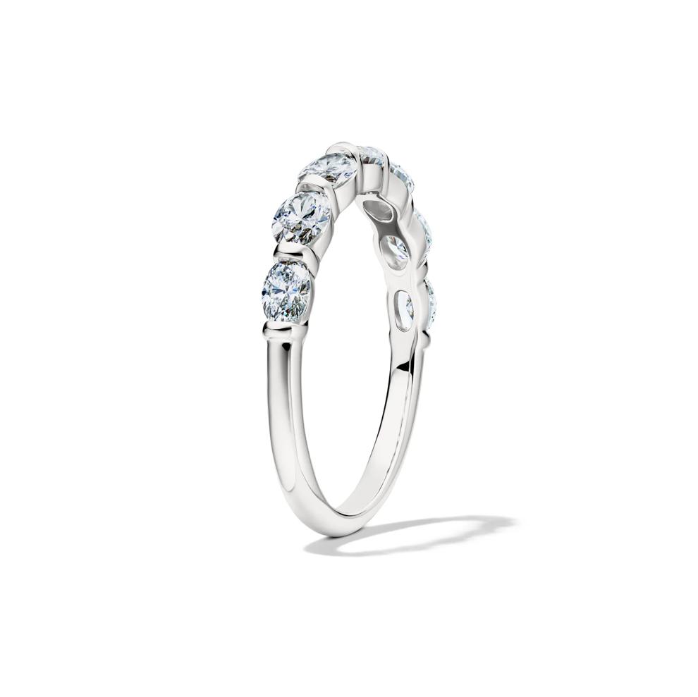 Lab Grown Diamond Seven-Stone Wedding Band in 14K White Gold (1 ct. tw.) – Image 3 of 4