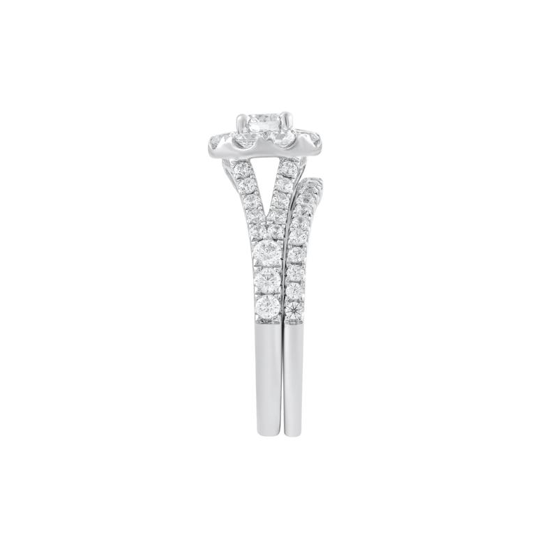 Diamond Halo Bridal Set in 14K White Gold &#40;1 1/2 ct. tw.&#41; – Image 3 of 3