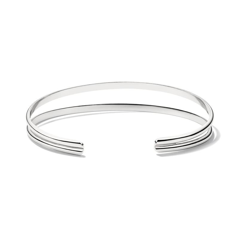 Split Cuff Bangle Bracelet in Sterling Silver – Image 2 of 2