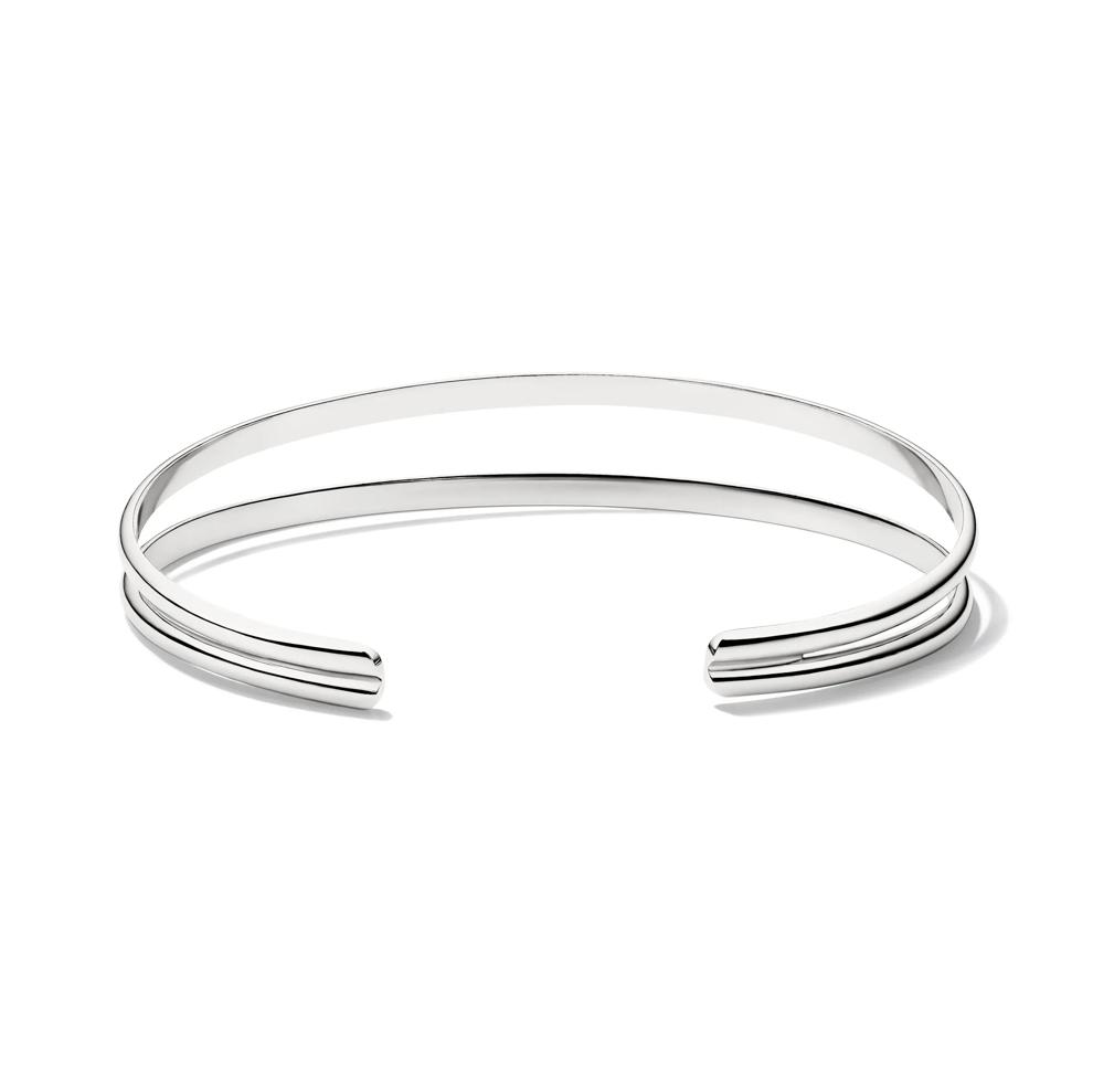 Split Cuff Bangle Bracelet in Sterling Silver – Image 2 of 2