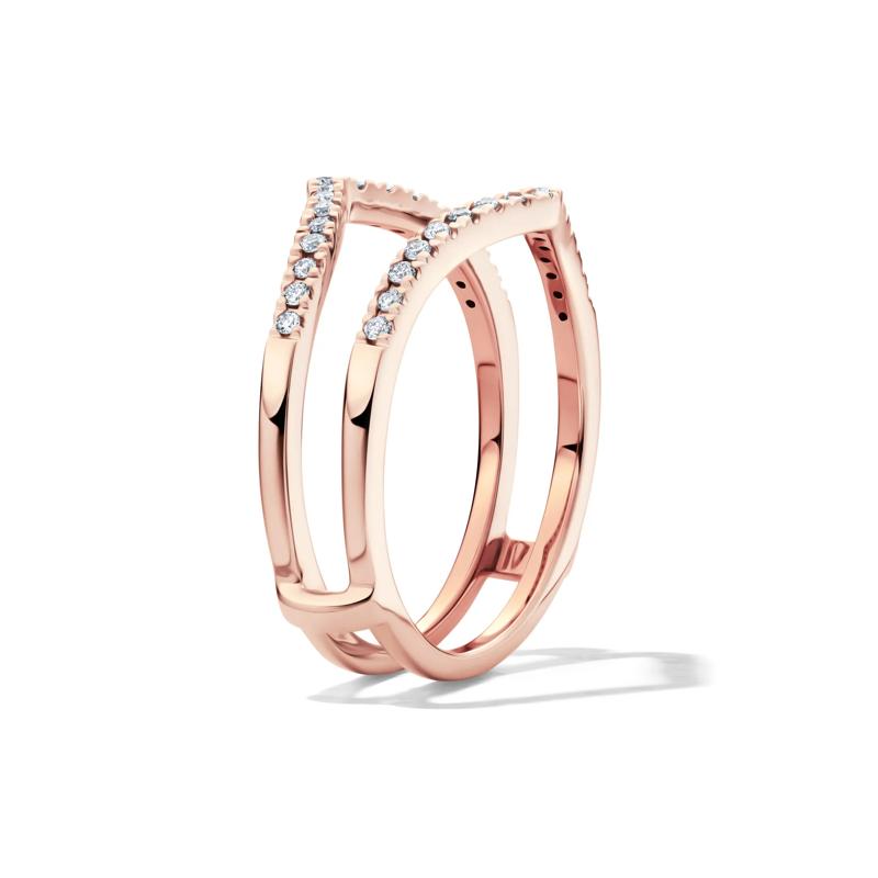 Diamond Chevron Insert in 10K Rose Gold &#40;1/5 ct. tw.&#41; – Image 3 of 4