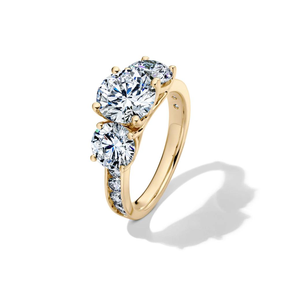 Lab Grown Diamond Engagement Ring in 14K Yellow Gold (4 1/2 ct. tw.) – Image 4 of 4
