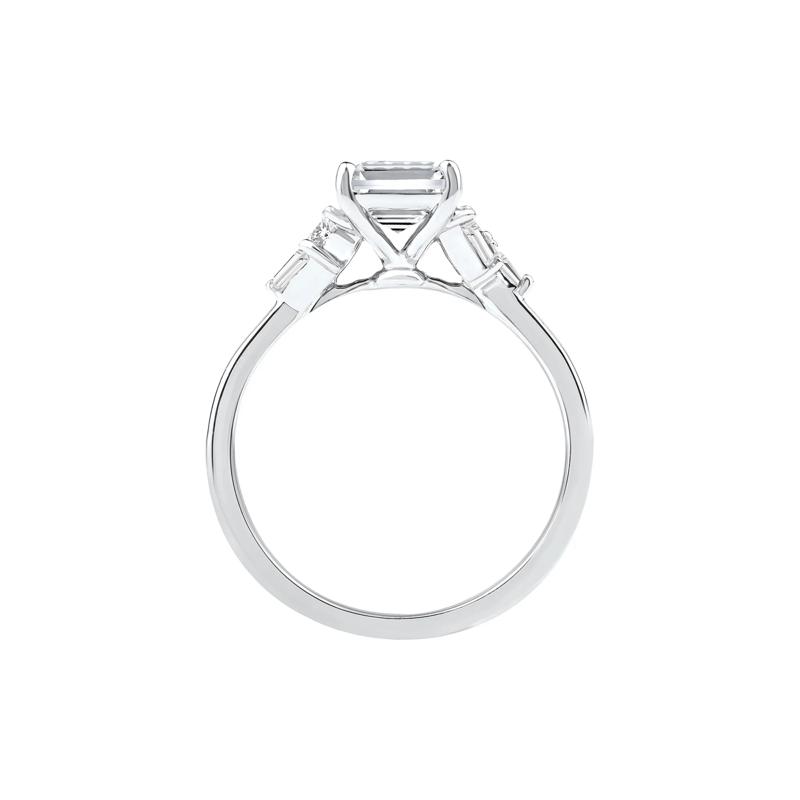 Lyla Lab Grown Diamond Emerald-Cut Engagement Ring in 14K White Gold &#40;2 1/4 ct. tw.&#41; – Image 2 of 5