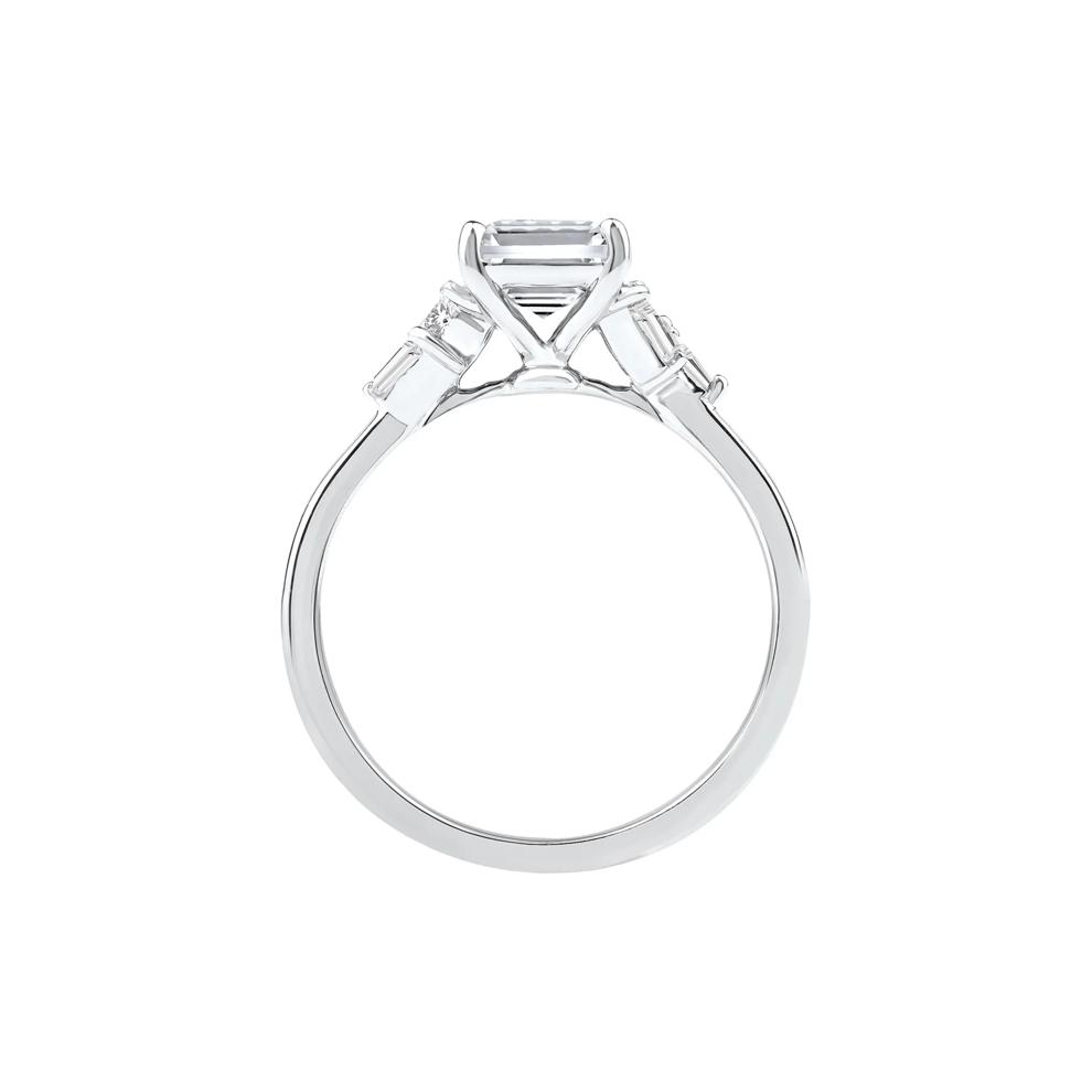 Lyla Lab Grown Diamond Emerald-Cut Engagement Ring in 14K White Gold (2 1/4 ct. tw.) – Image 2 of 5