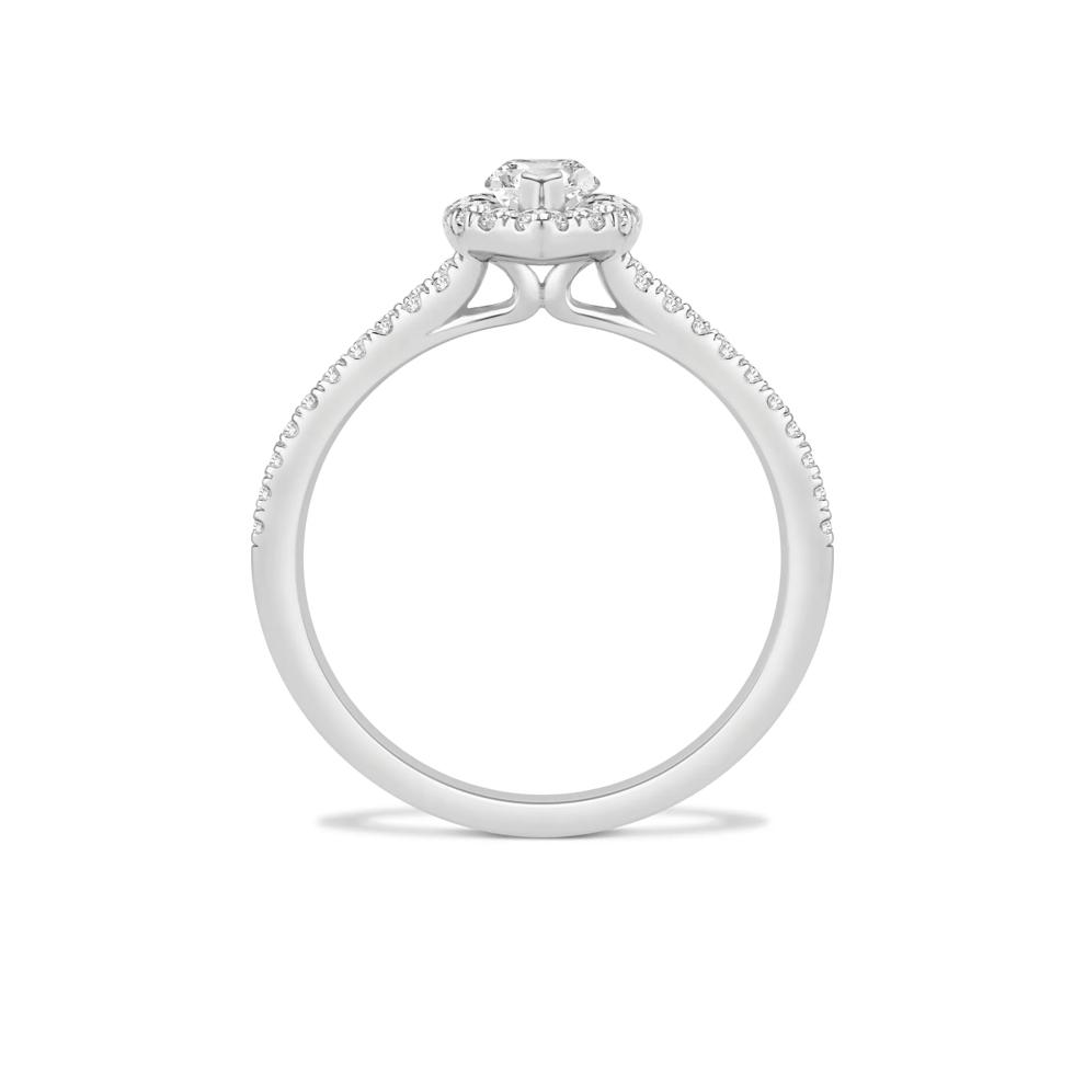 Diamond Marquise Halo Engagement Ring – Image 2 of 4