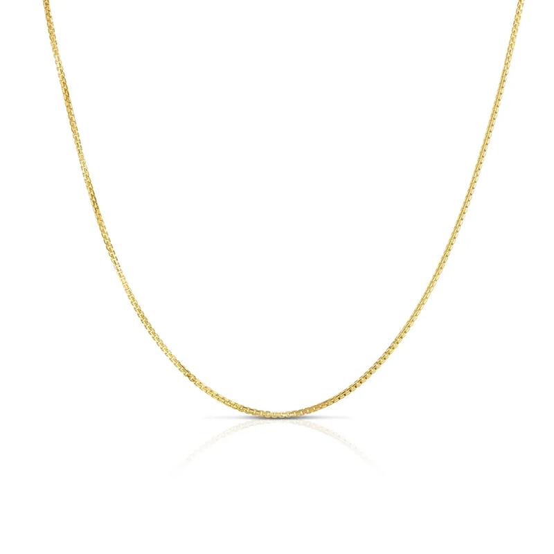 Concave Box Chain in 14K Yellow Gold – Image 1 of 3