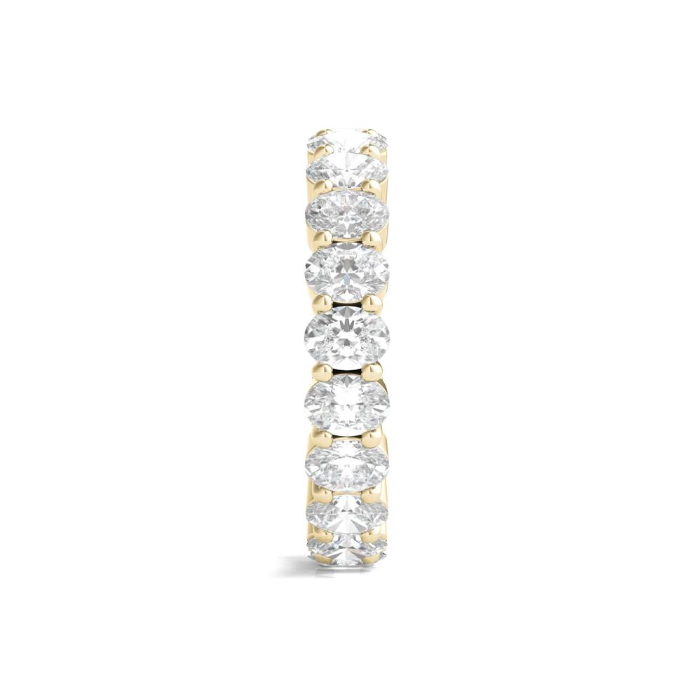 Lab Grown Oval Diamond Eternity Band in 14K Yellow Gold (3 ct. tw.)  – Image 3 of 3