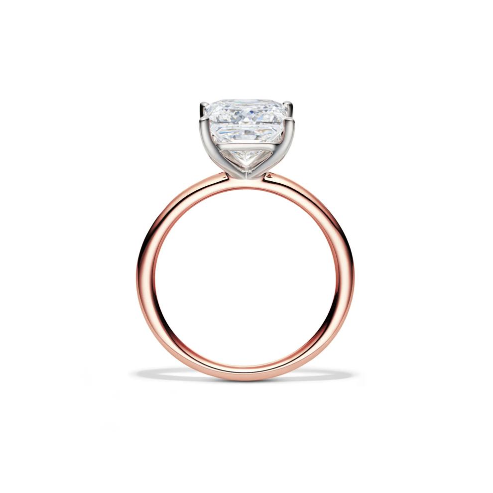 Lab Grown Diamond Princess-Cut Solitaire Engagement Ring in 14K Rose Gold (3 ct.) – Image 2 of 4