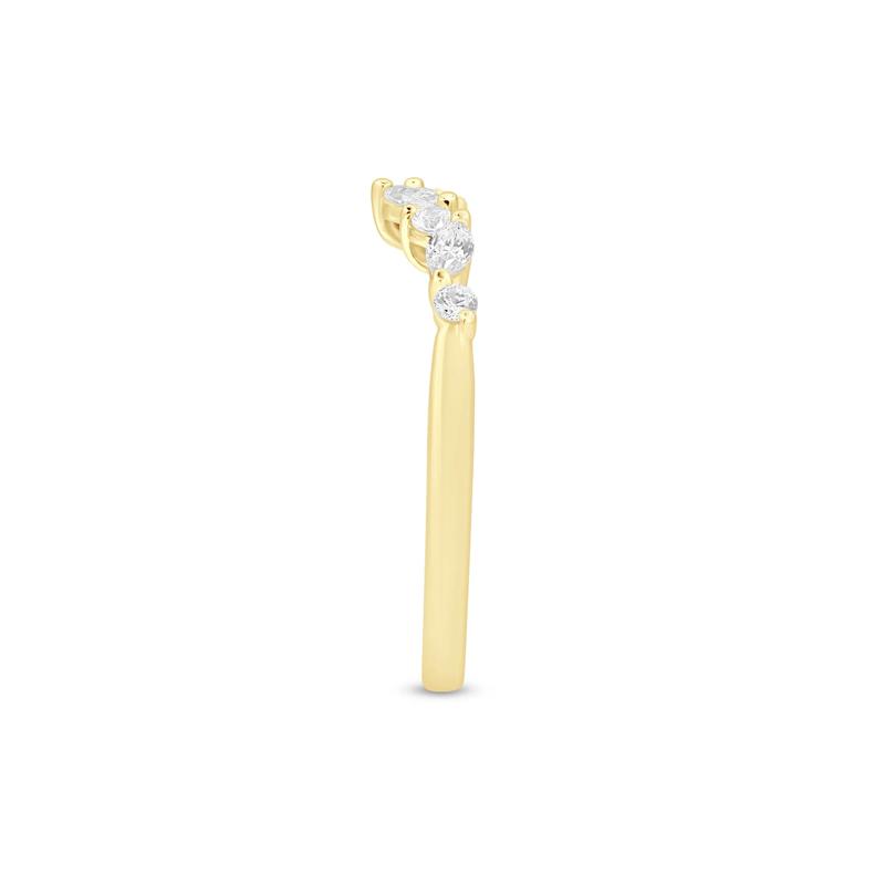 Diamond Chevron Band in 14K Yellow Gold &#40;1/3 ct. tw.&#41; – Image 3 of 3