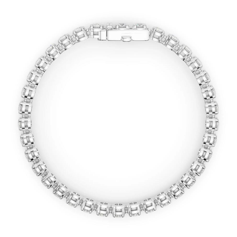 Lab Grown Diamond Tennis Bracelet in 14K White Gold (9 ct. tw.) – Image 2 of 4