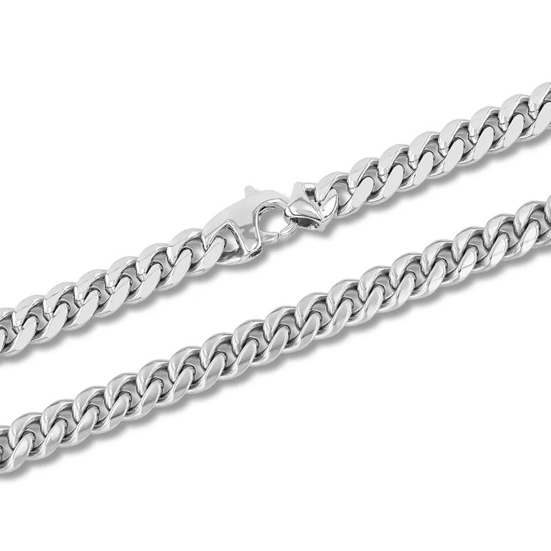 Men&rsquo;s Curb Chain in Stainless Steel, 7.5mm, 24&quot; – Image 2 of 3