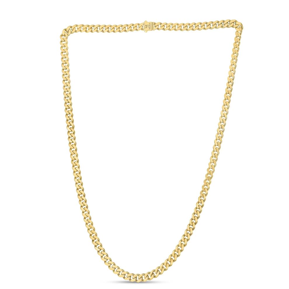 Miami Cuban Chain in 14K Yellow Gold, 6.5MM, 20" – Image 3 of 3