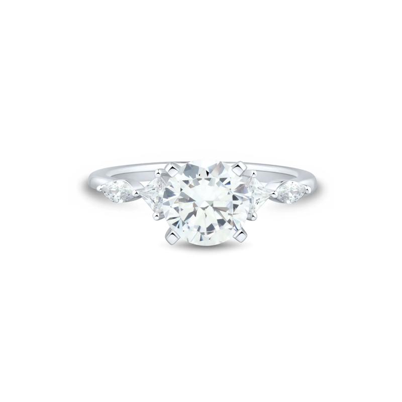 Lab Grown Diamond Semi-Mount Engagement Ring in Platinum &#40;1/3 ct. tw.&#41; – Image 1 of 6