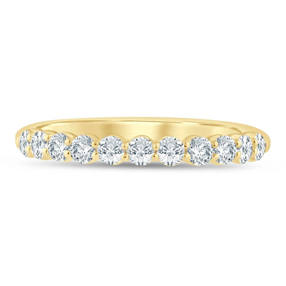 Diamond Shared Prong Wedding Band in 14K Yellow Gold (1/2 ct. tw.) – Image 1 of 3