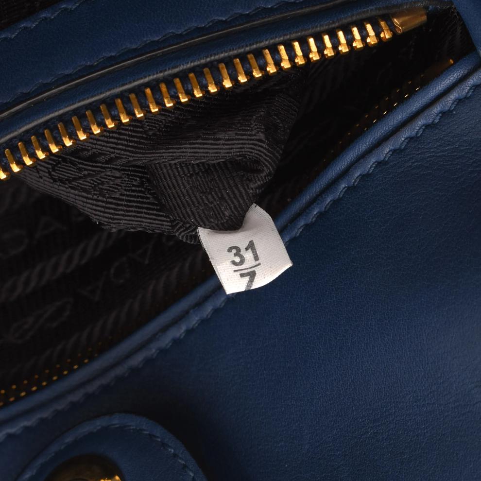 Pre-Owned Prada Leather Top Handle Tote – Image 8 of 9