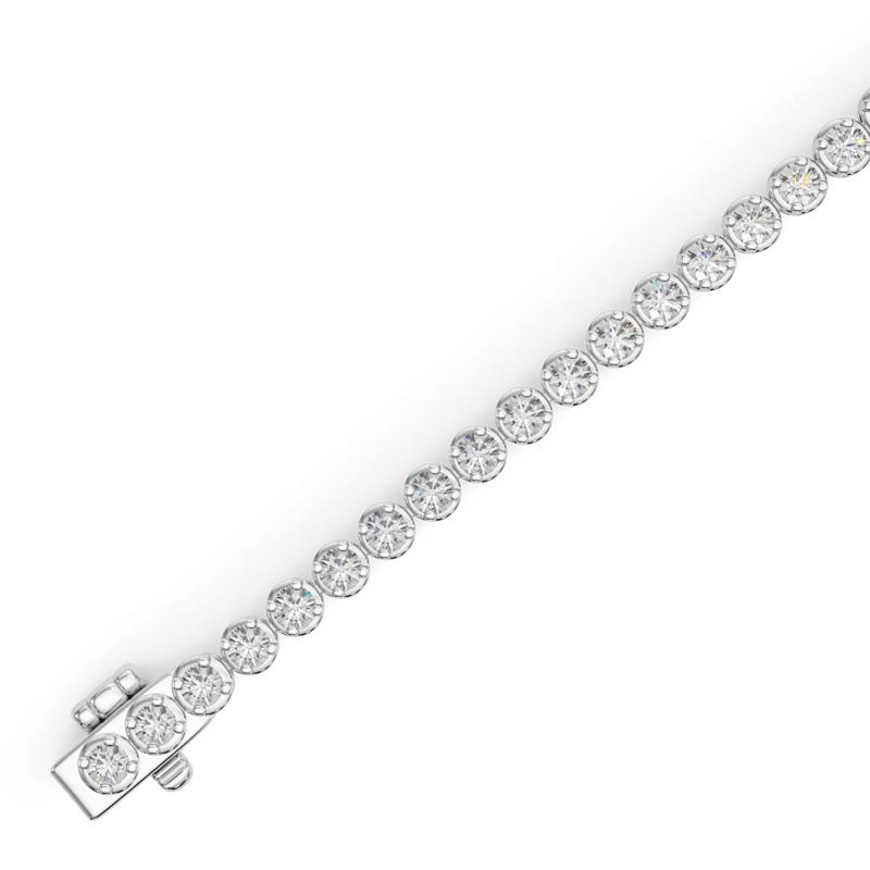 Lab Grown Diamond Tennis Bracelet in 14K White Gold (6 1/2 ct. tw.) – Image 3 of 4