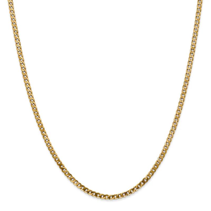 Beveled Curb Chain in 14K Yellow Gold, 20&quot; – Image 1 of 1