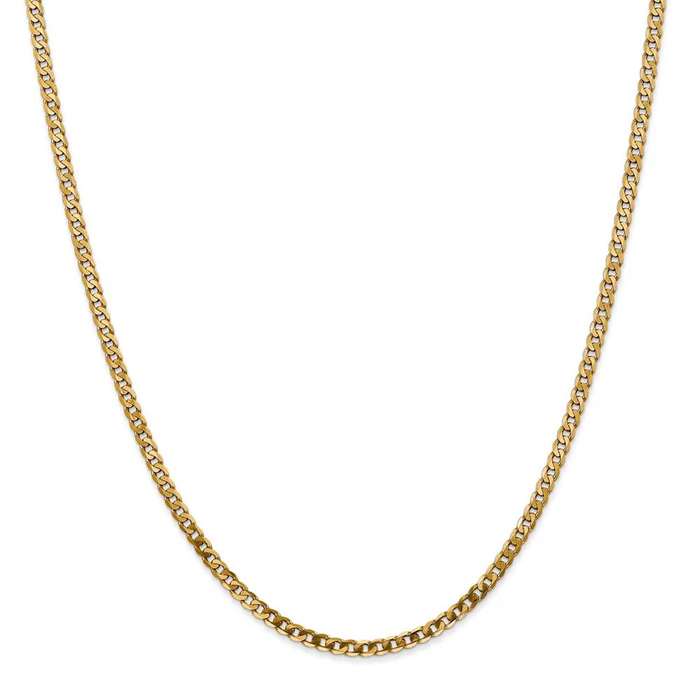 Beveled Curb Chain in 14K Yellow Gold, 20" – Image 1 of 1