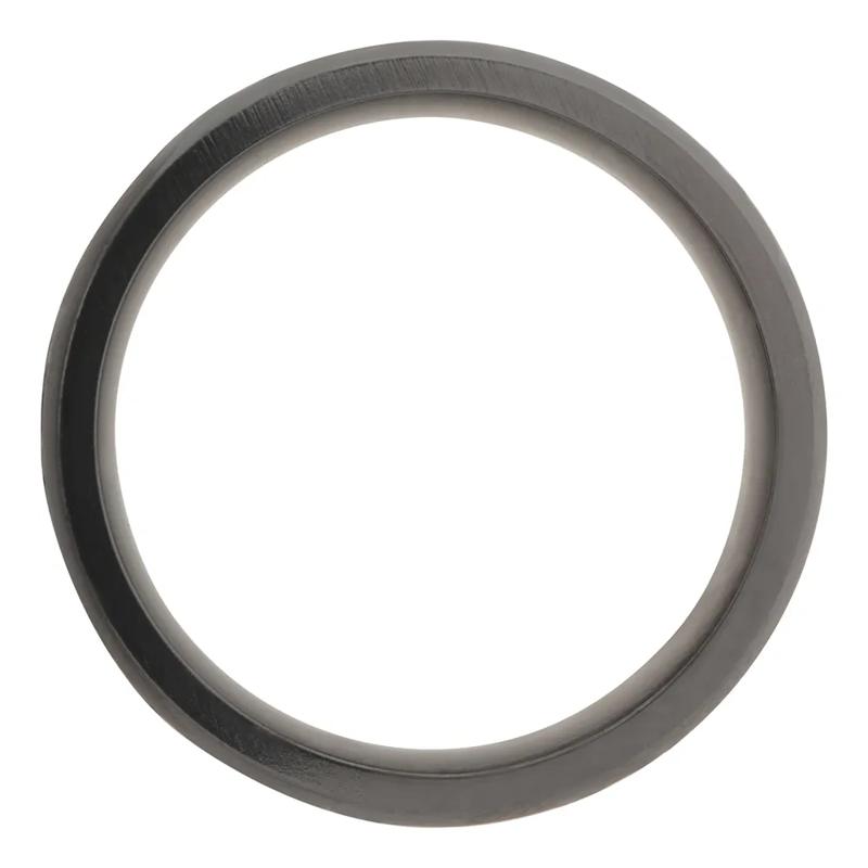 Men&rsquo;s Wedding Band with Blue Cerakote in Tantalum &amp; Black Zirconium, 8mm – Image 2 of 3