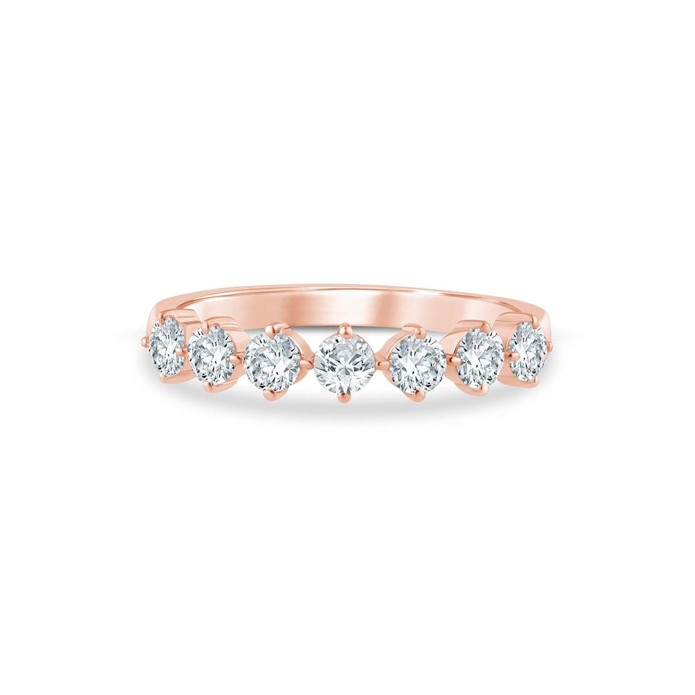 Lab Grown Diamond Anniversary Band in 10K Rose Gold (3/4 ct. tw.) – Image 1 of 3