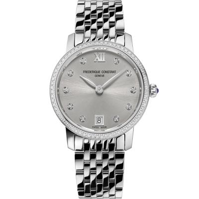 Ladies' Classics Slimline Watch in Silver-Tone Stainless Steel