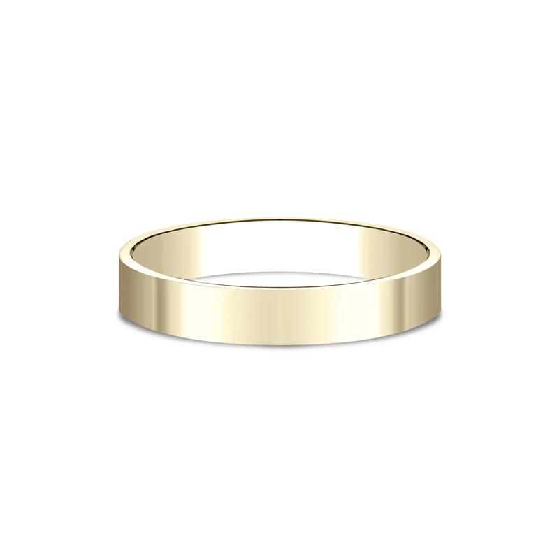 Flat Plain Wedding Band in 14K Yellow Gold, 3MM – Image 1 of 3