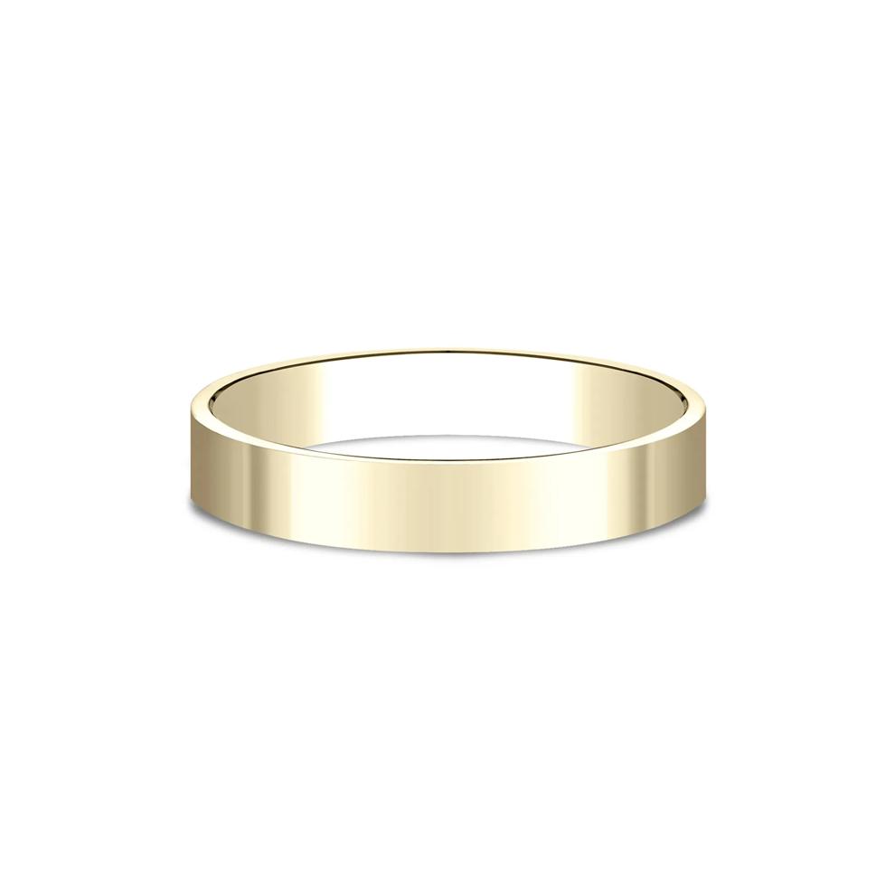 Flat Plain Wedding Band in 14K Yellow Gold, 3MM – Image 1 of 3