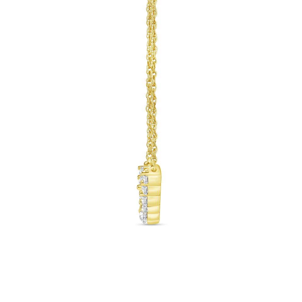 Lab Grown Graduated Diamond Necklace in 14K Yellow Gold (1 1/2 ct. tw.) – Image 2 of 3