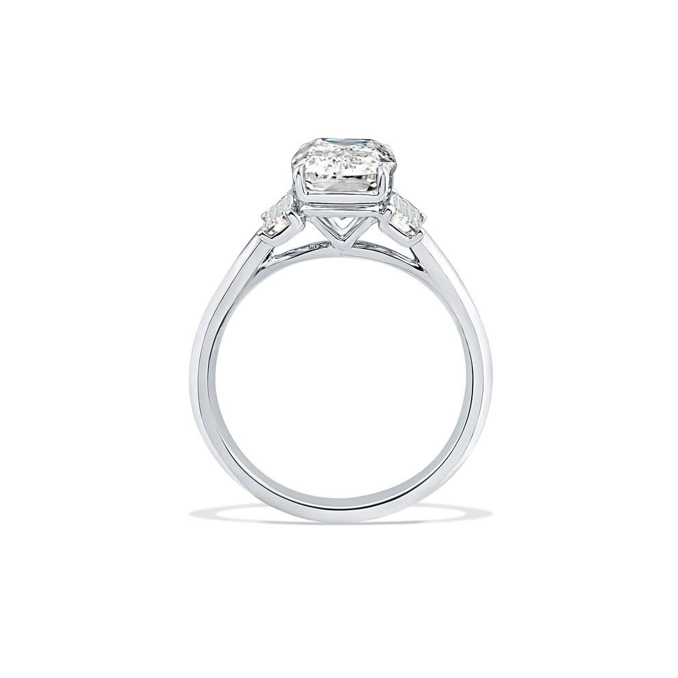 Lab Grown Diamond Special-Cut Cushion Center Engagement Ring in 14K White Gold (3 5/8 ct. tw.) – Image 2 of 4