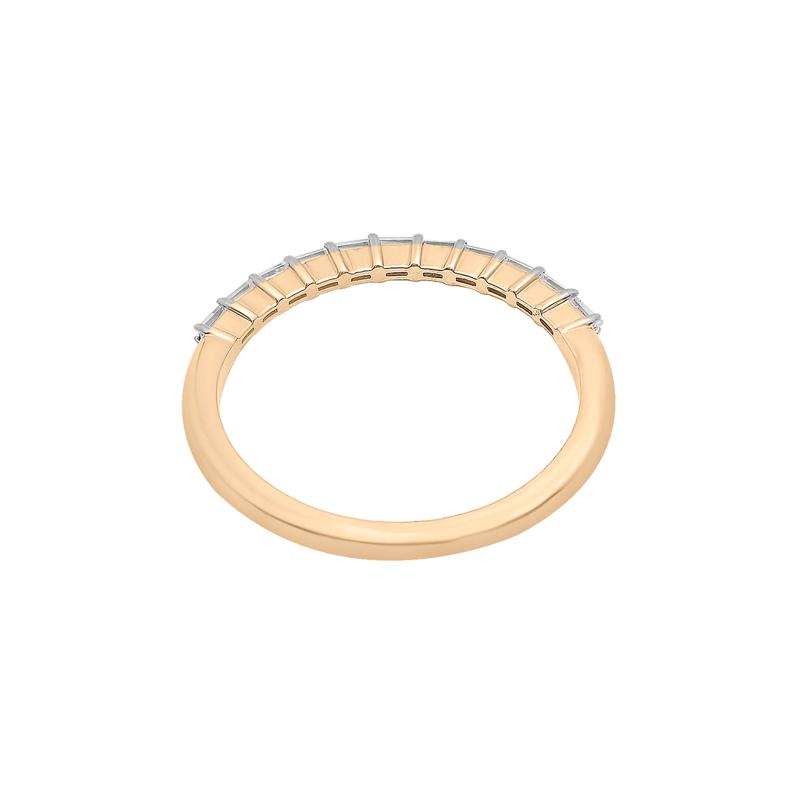 Diamond Baguette Horizontal Bar Ring in 14K Yellow Gold &#40;1/7 ct. tw.&#41; – Image 5 of 7
