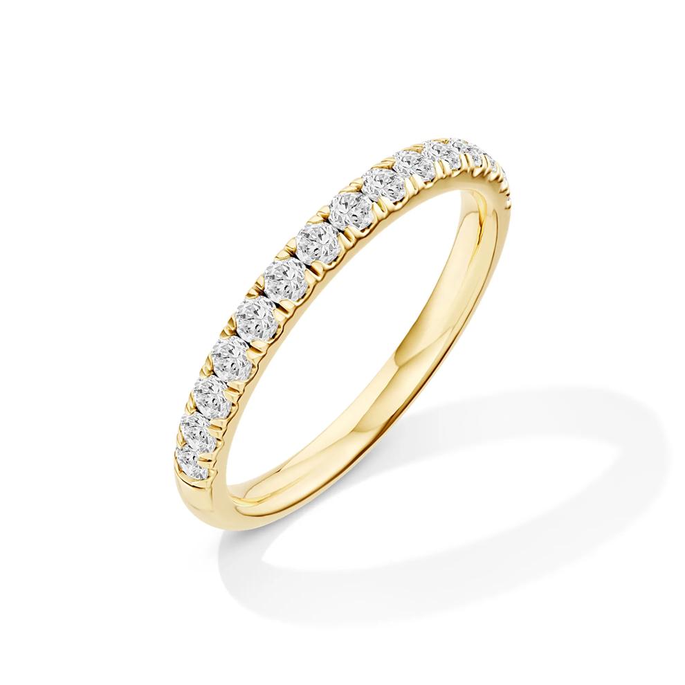 Lab Grown Diamond Pear-Shaped Bridal Set in 14K Yellow Gold (5 ct. tw.) – Image 6 of 6