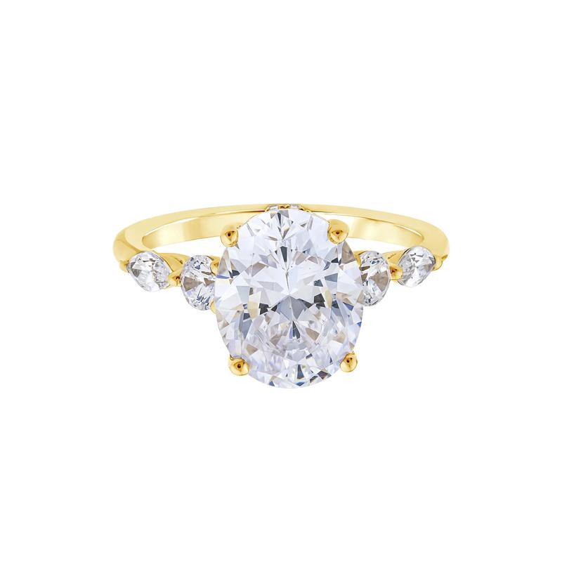 Lab Grown Diamond Engagement Ring in 14K Yellow Gold &#40;3 3/4 ct. tw.&#41; – Image 1 of 3