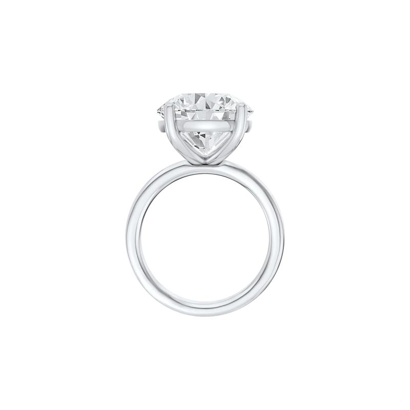 Lab Grown Diamond Round Solitaire Ring in Platinum &#40;7 ct.&#41; – Image 2 of 4