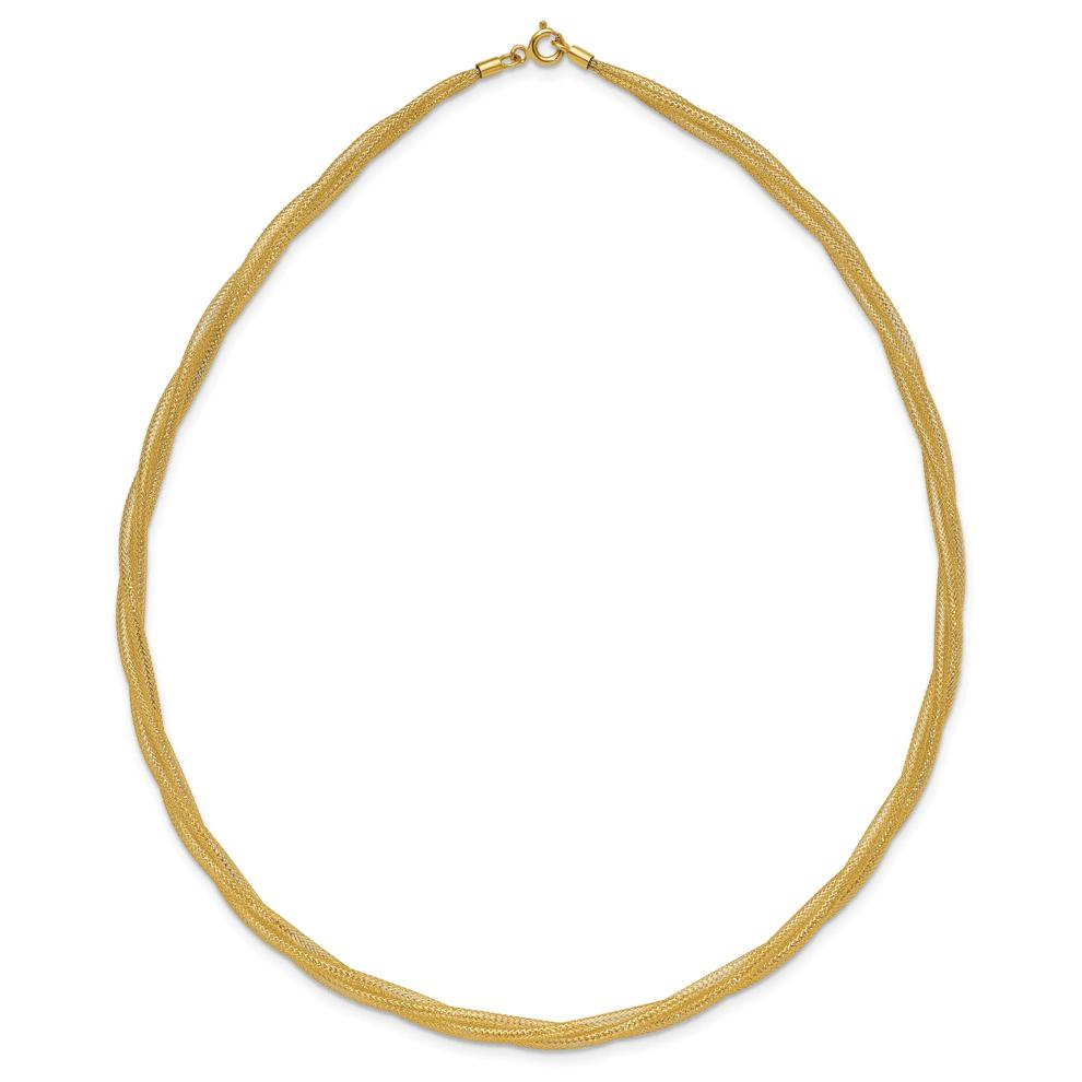 Mesh Chain in 14K Yellow Gold, 3.8mm, 17" – Image 3 of 4