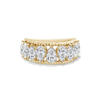 Lab Grown Diamond Pear-Shaped Anniversary Band in 10K Gold (3 ct. tw.)