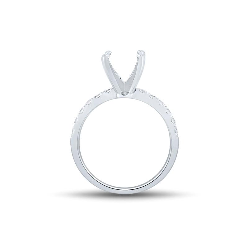 Lab Grown Diamond Semi-Mount Engagement Ring in 14K White Gold &#40;1/3 ct. tw.&#41; &#40;Setting Only&#41; – Image 2 of 6