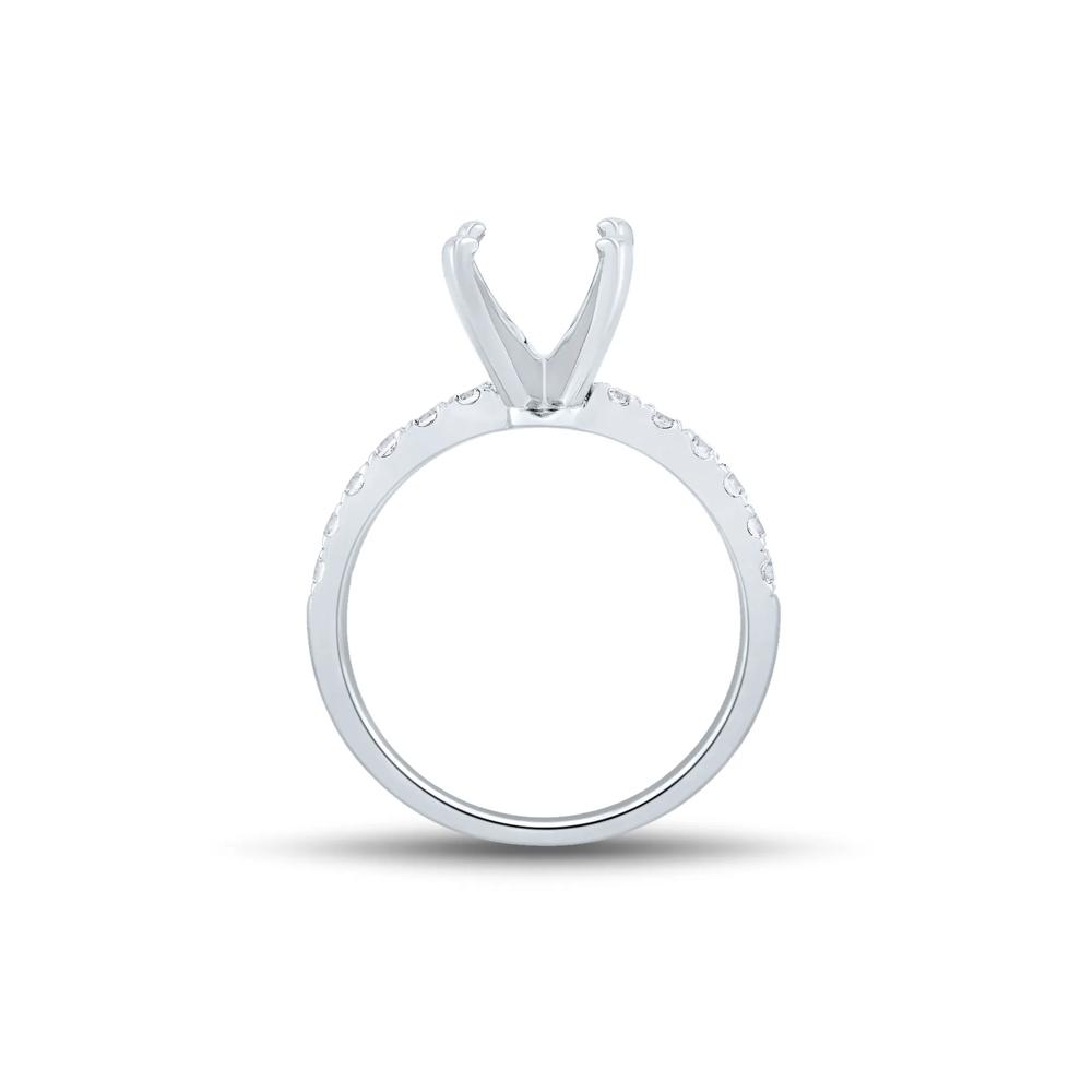 Lab Grown Diamond Semi-Mount Engagement Ring in 14K White Gold (1/3 ct. tw.) (Setting Only) – Image 2 of 6