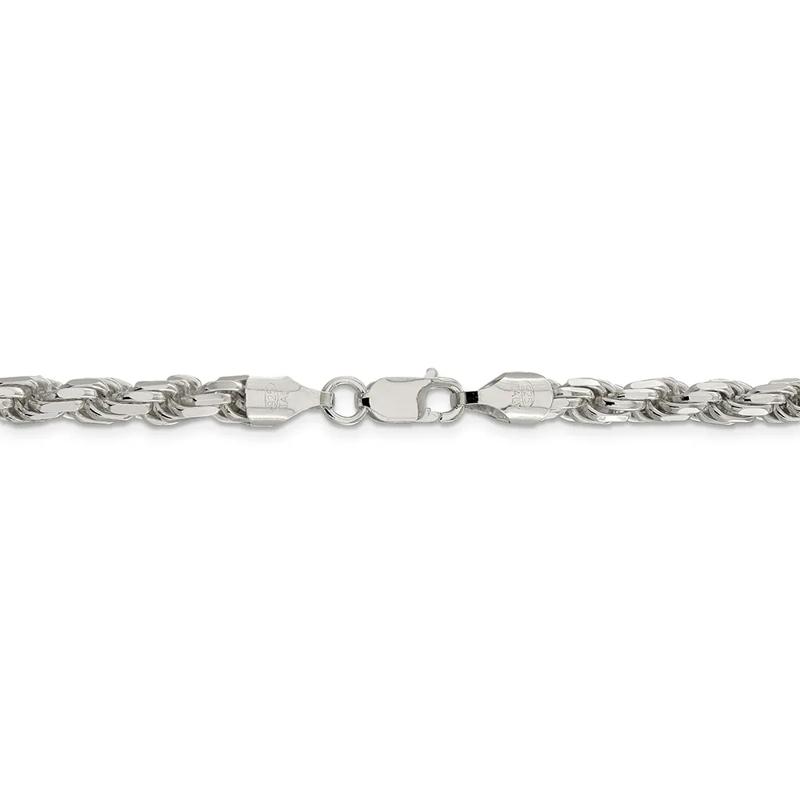 Rope Chain in Sterling Silver, 24&quot; – Image 3 of 3