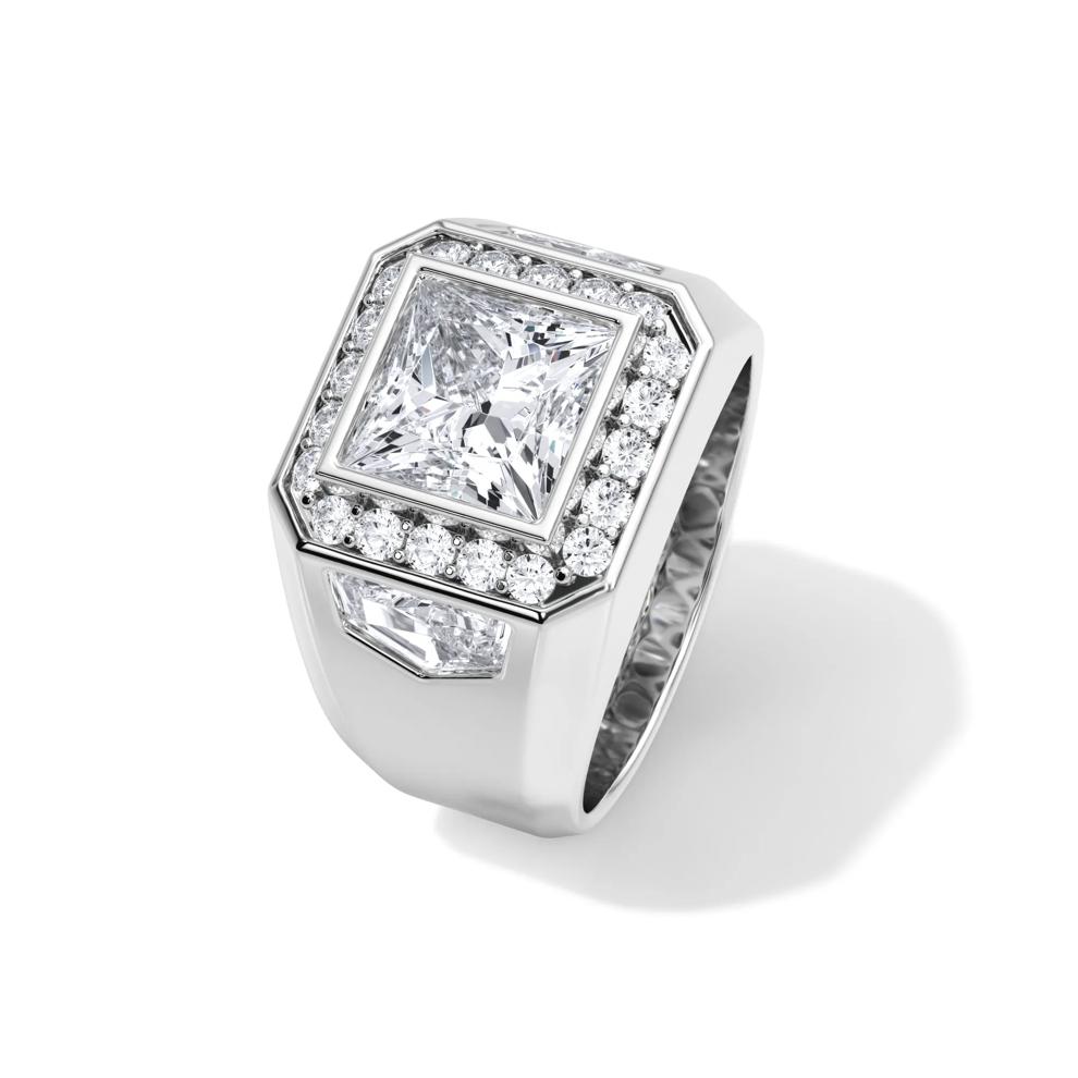 Men's Lab Grown Diamond Wedding Band in Platinum (4 5/8 ct. tw.) – Image 3 of 4